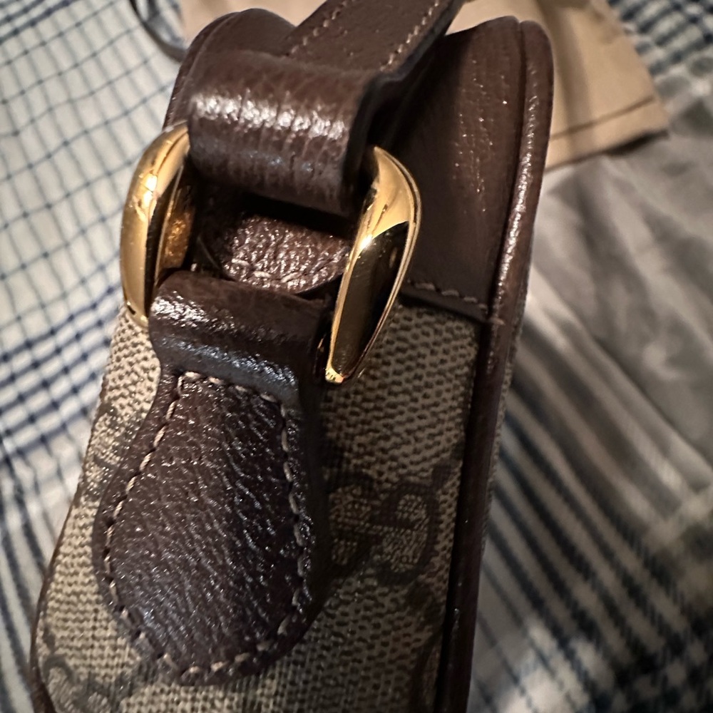 Gucci Beige and Brown GG Crossbody Bag - Picture 6 of 8